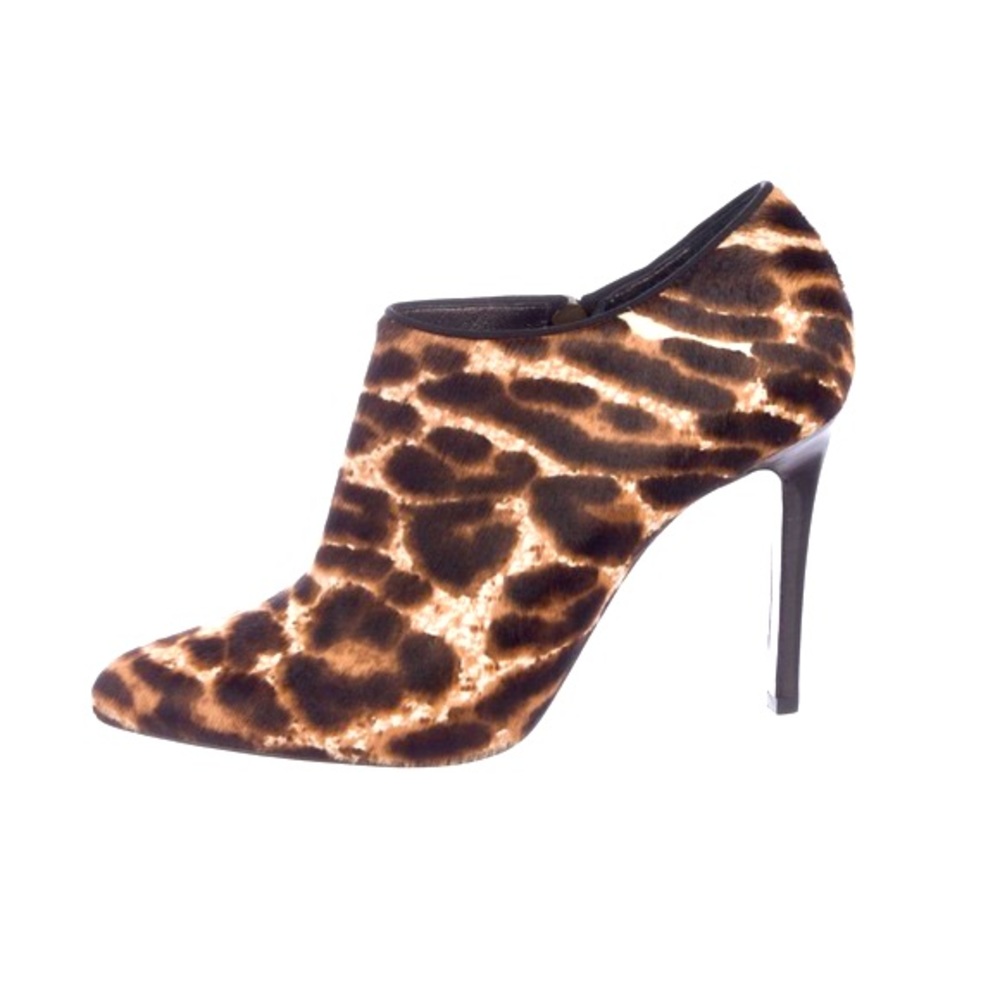 Lanvin animal print pony hair booties size 36 1/2
